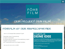 Tablet Screenshot of foehrfilm.com